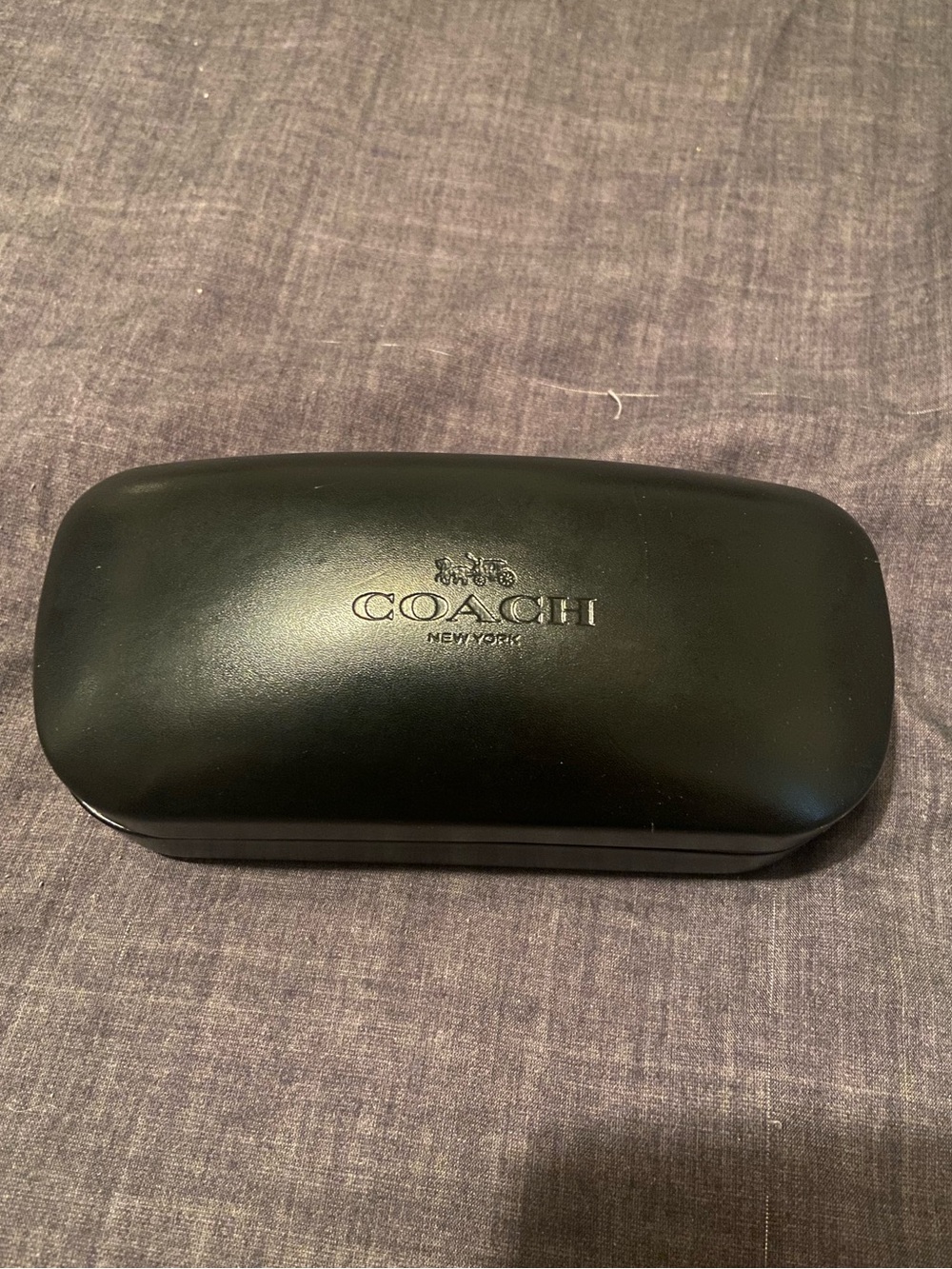 Coach Black Logo Sunglasses Case